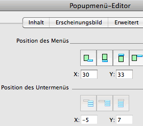 Pop-Up Menüs erstellen