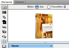 Export der Dreamweaver Bibliothek